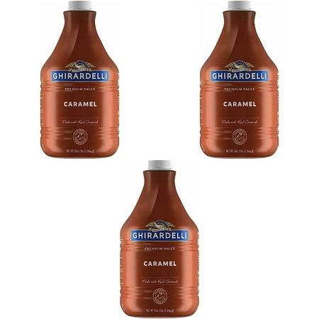 Ghirardelli Caramel Sauce Pump Bottle  90.4 Oz  3 Count