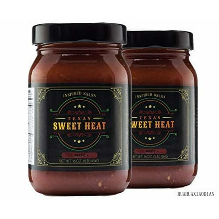 Gourmet Salsa | 2-pack of Hot-16 Oz. Jars | Gluten Free  Fresh  All-natural Ingredients | Made with Sweet and Hot Peppers and Superior Spices