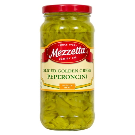 (6 Pack)Mezzetta Deli Sliced Golden Greek Peperoncini  16 Fl Oz.