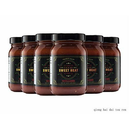 Gourmet Salsa | 6-pack of Hot-16 Oz. Jars | Gluten Free  Fresh  All-natural Ingredients | Made with Sweet and Hot Peppers and Superior Spices