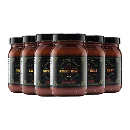 Gourmet Salsa | 6-pack of Hot-16 Oz. Jars | Gluten Free  Fresh  All-natural Ingredients | Made with Sweet and Hot Peppers and Superior Spices