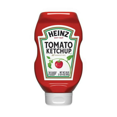 Heinz Tomato Ketchup Squeeze Bottle  20 Oz Bottle  3/Pack  (20901009)