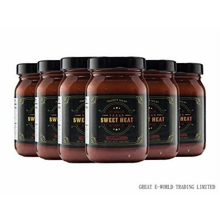 Gourmet Salsa | 6-pack of Hot-16 Oz. Jars | Gluten Free  Fresh  All-natural Ingredients | Made with Sweet and Hot Peppers and Superior Spices
