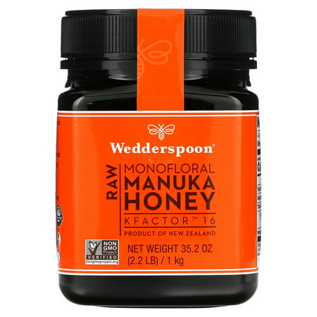 Wedderspoon  Raw Monofloral Manuka Honey  KFactor 16  2.2 Lb (1 Kg)