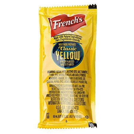 French S Classic Yellow Mustard Packets - .25 Oz. (25 Ct.)