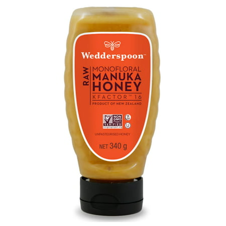 Wedderspoon Honey Manuka Raw Kfactor - 12 Oz New Zealand ( Pack of 6)