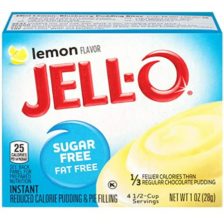 Jell-O Instant Lemon Sugar-Free Fat Free Pudding & Pie Filling (1 Oz Boxes  Pack of 6)