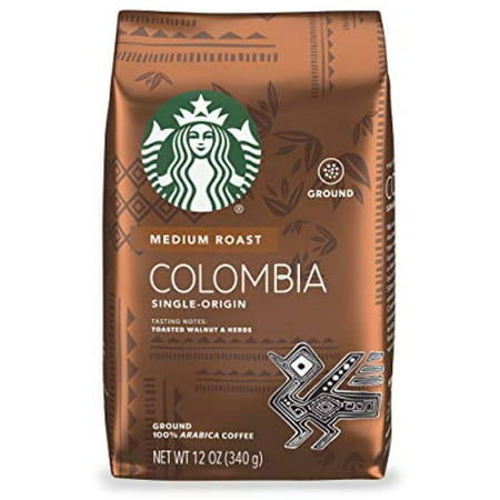 Starbucks Medium Roast Ground Coffee — Colombia — 100% Arabica — 1 Bag (12 Oz.)