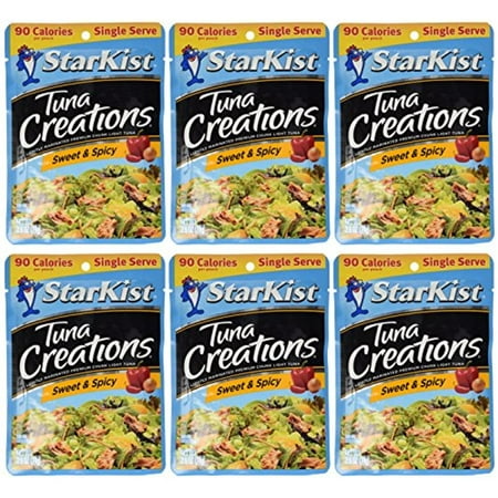 Starkist Tuna Creations  Sweet & Spicy  Single Serve 2.6-Ounce Pouch (Pack of 6)