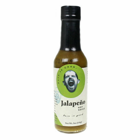 Pain Is Good Jalapeno Hot Sauce  All-Natural  5 Fl Oz Bottle