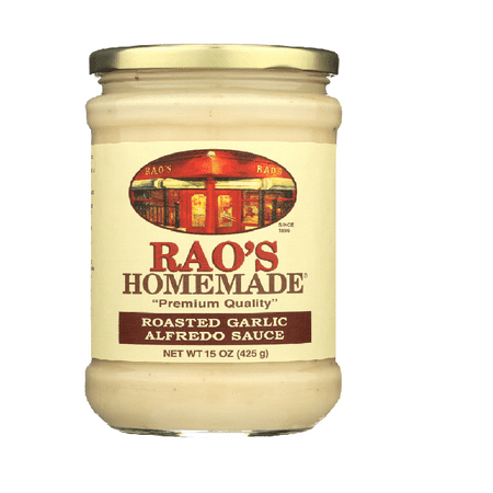 Rao S Homemade Roasted Garlic Alfredo Sauce  15 Oz [Pack of 6]