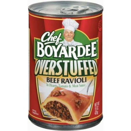 Chef Boyardee  Big Beef Ravioli  Overstuffed  15Oz Can (Pack of 6)