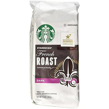 Starbucks Dark French Roast Ground Coffee  12 Ounce (Pack of 3)