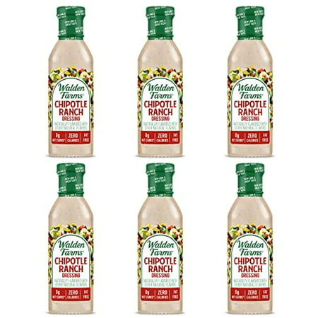 Walden Farms Calorie-Free Chipotle Ranch Dressing 12 Fl Oz (Pack of 6)