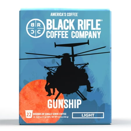Black Rifle Coffee Company Gunship K-Cup Pods  Light Roast  22 Ct