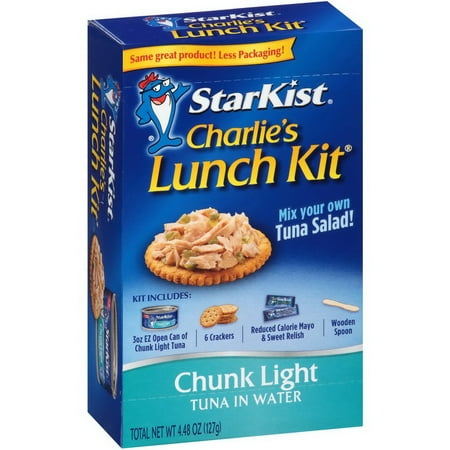 (Price/Case)Starkist Charlie S Snack Kit Chunk Light Tuna in Water  4.48 Ounces  12 per Case