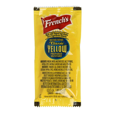 Frenchs Classic Yellow Mustard Packets  7 G (200 Count)