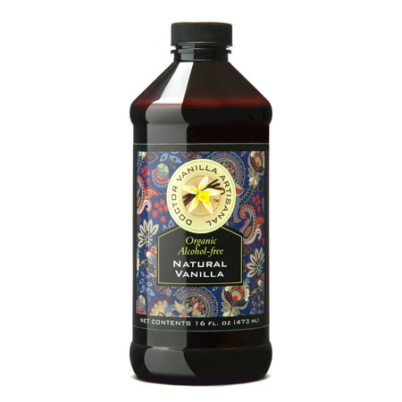 Organic Alcohol-Free Natural Vanilla Extract for Baking  Sweet Drinks and More  Handcrafted from Madagascar Bourbon Vanilla Pods  Halal Certified  16 