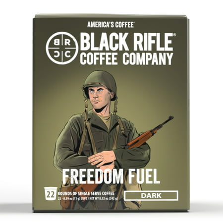 Black Rifle Coffee Company Freedom Fuel K Cups Pods  Dark Roast  22 Ct