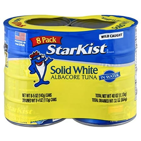Starkist Solid White Albacore Tuna in Water  5 Oz. Can  Pack of 8 (514520)