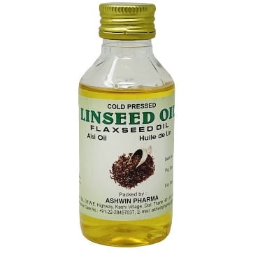 Ashwin Linseed Flaxseed Alsi Oil - 100 Ml (3.5 Oz)