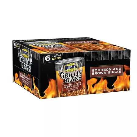 Bush S Grillin  Beans Bourbon and Brown Sugar  6 Ct./22 Oz.