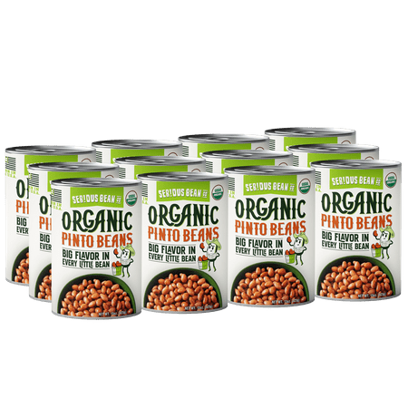 (12 Cans) Serious Bean Co Organic Pinto Beans  15 Oz