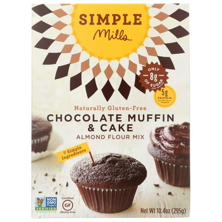 (6 Pack)Simple Mills Chocolate Muffin and Cake Baking Mix  10.4 Oz