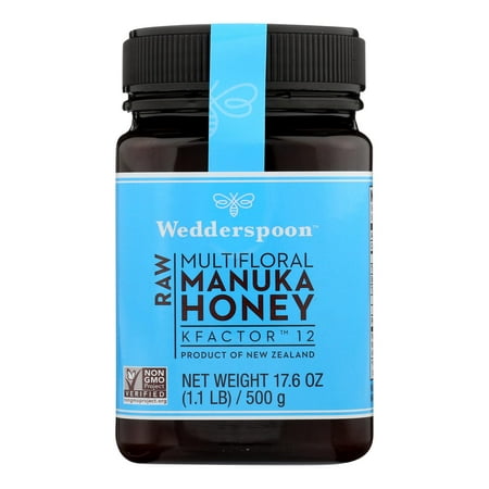 (6 Pack) Wedderspoon GMO-Free Raw Multifloral Manuka Honey  8.8 Oz