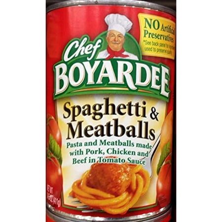 Chef Boyardee Spaghetti and Meatballs (Pack of 4)