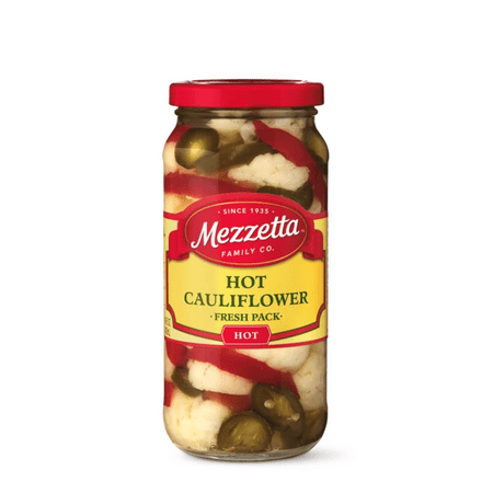 Mezzetta Hot Pickled Cauliflower  2-Pack 16 Oz Glass Jars