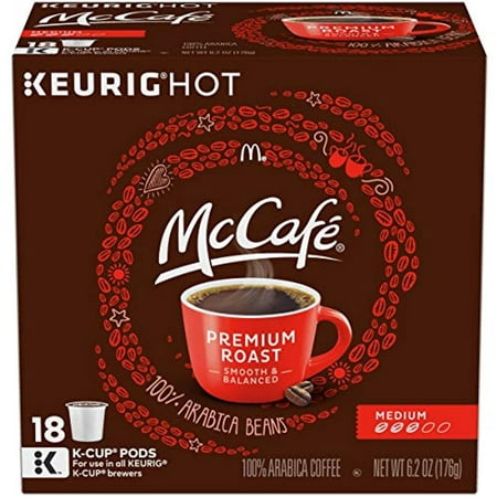 Mccafé Premium Medium Roast K-Cup Coffee Pods (18 Pods)