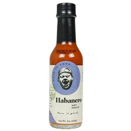 Pain Is Good Habanero Hot Sauce  All-Natural  5 Fl Oz Bottle