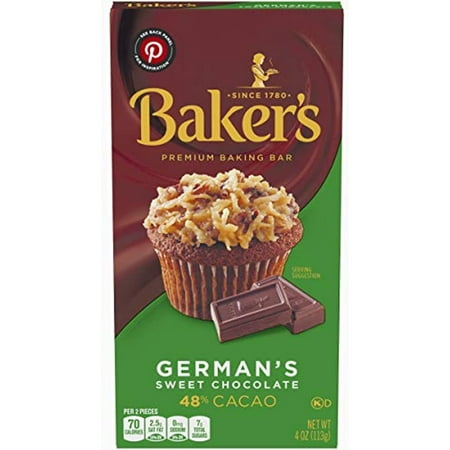 Bakers  Premium Germans Sweet Chocolate Baking Bar  4 Oz