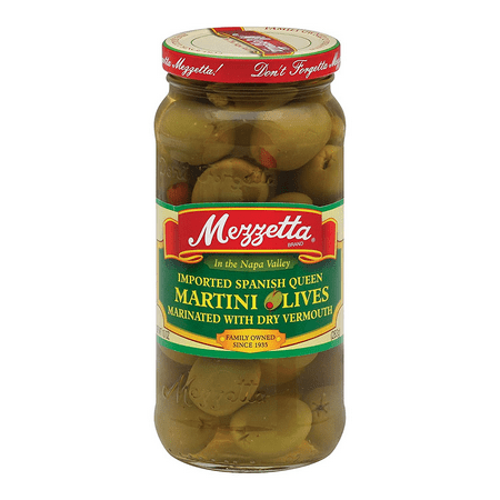 Mezzetta Imported Marinated Spanish Queen Martini Olives  6 Oz Pack of 6