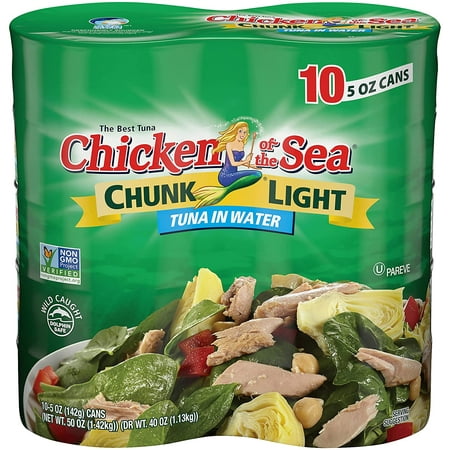 Chicken of the Sea  Chunk Light Tuna in Water  5 Oz. Can (Pack of 10)