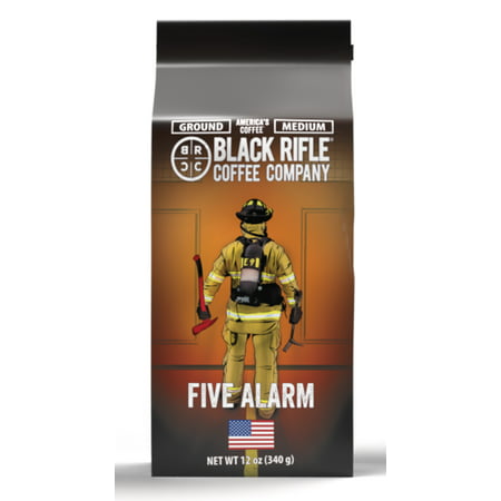 Black Rifle Coffee Company Five Alarm Ground Coffee  Medium Roast  12 Oz