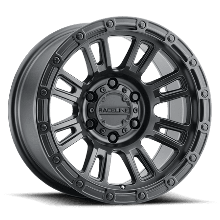 Raceline 956B-COMPASS 17  Cast Aluminum Wheel  COMPASS SATIN BLACK 17X8.5 6X139.7 0mm
