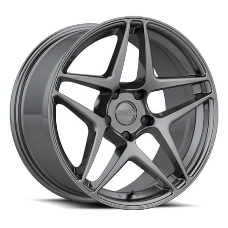 18x9.5 Kansei Wheel K15G Astro Gunmetal Wheel 5x100 (22mm)