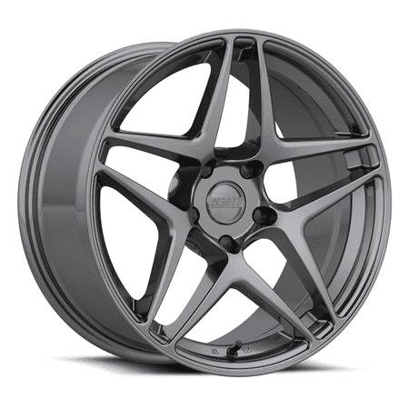 KANSEI Astro Rim 19X9.5 5X114.3 Offset 22 Gloss Gunmetal (Quantity of 1)