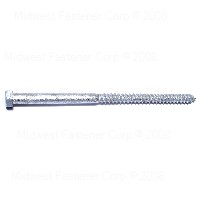 Midwest Fastener 5588 0.37 X 7 Hot-dipped Galvanized Hex Lag Screws - 50 Piece