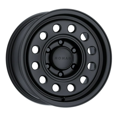 17x7.5 Nomad Wheels N501SB Convoy Satin Black Wheel 6x130 (50mm)