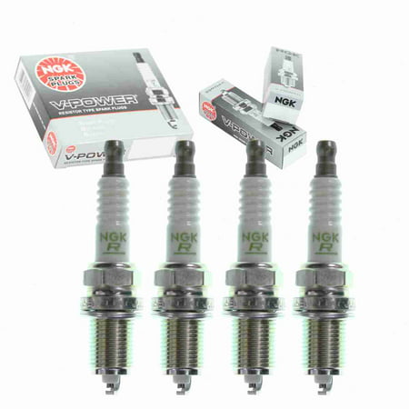 4 Pc NGK 2087 V-Power Spark Plugs for 1765240 3119 90919-01177 90919-01177-000 K16-U K16R-U Ignition Wire Secondary