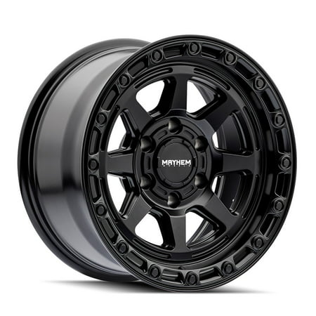 8306-7873MB 17 X 8.5 in. 5x127 BP, -6 Mm Offset & 78.1 Mm Hub 8306 Ridgeline Satin Black Wheel