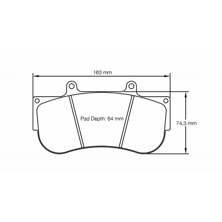 Pagid Racing 2564 RSL1 Compound Brake Pads