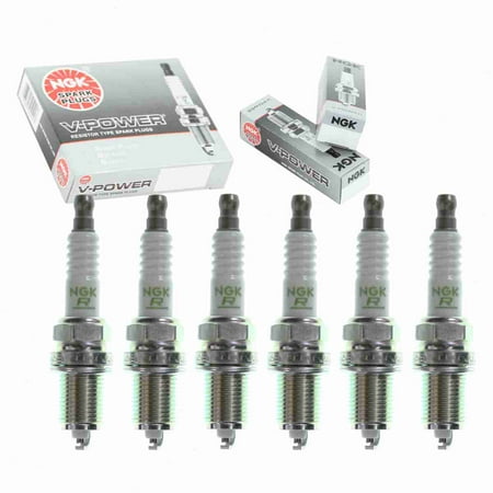6 Pc NGK 2087 V-Power Spark Plugs for 1765240 3119 90919-01177 90919-01177-000 K16-U K16R-U Ignition Wire Secondary