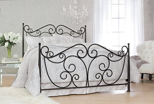 Bell'O B538QDB Metal Bed Frame Queen, Dark Bronze