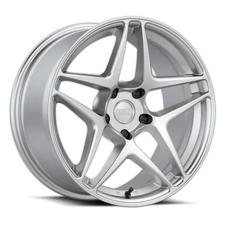19x9.5 Kansei Wheel K15H Astro Hyper Silver Wheel 5x4.5 (12mm)