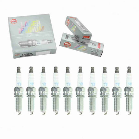 10 Pc NGK 7751 Laser Iridium Spark Plugs for 12290-R70 -A010-M1 12290-R70-A01 12290R70A010M1 Ignition Wire Secondary Fits Select: 2016-2018 2020-2023 