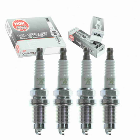 4 Pc NGK 4435 V-Power Spark Plugs for 1765211 22401-30R15 311 3131 3135 4029 4229 7525 7925 FR7HC FR7HE02 FR8HC0X FR8HCOX FR8HCX FR8HP0 FR8HPO K16GPR-